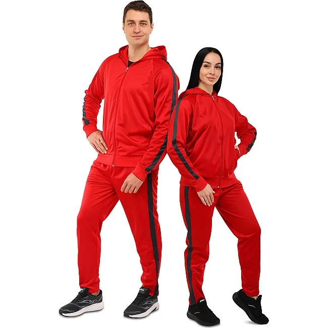 Спортивный костюм
 кофта на молнии и брюки LIDONG LD-6811 (Красный)