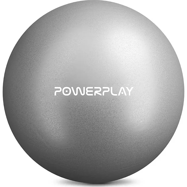 М'яч для пилатеса, йоги и реабилитации PowerPlay PP_4415 Body Shape Ball 22 см Серый