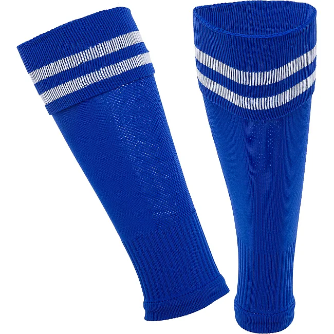 Футбольные гетры без носка обрезки PORFIN LT610 (Синий)