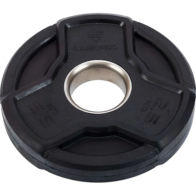 Блин для штанги обрезиненный
 LiveUp LP8330-2_5 ø50мм 2,5кг
