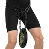 Пояс атлетический для отягощения текстильный с цепью и карабином EZOUS DIP BELT ARMOR N-01 спинка-17см