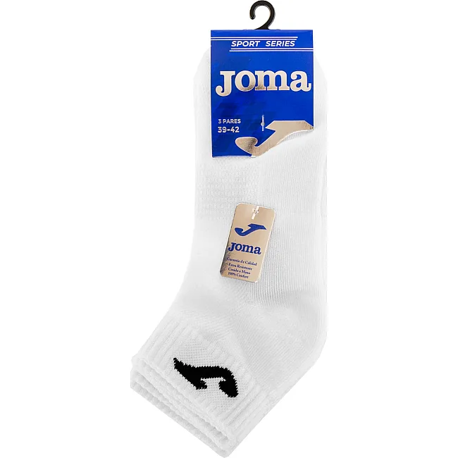 Набір шкарпеток спортивних унісекс коротких 3штуки JOMA

 SPORT 400780-200
 39-46 (Білий)