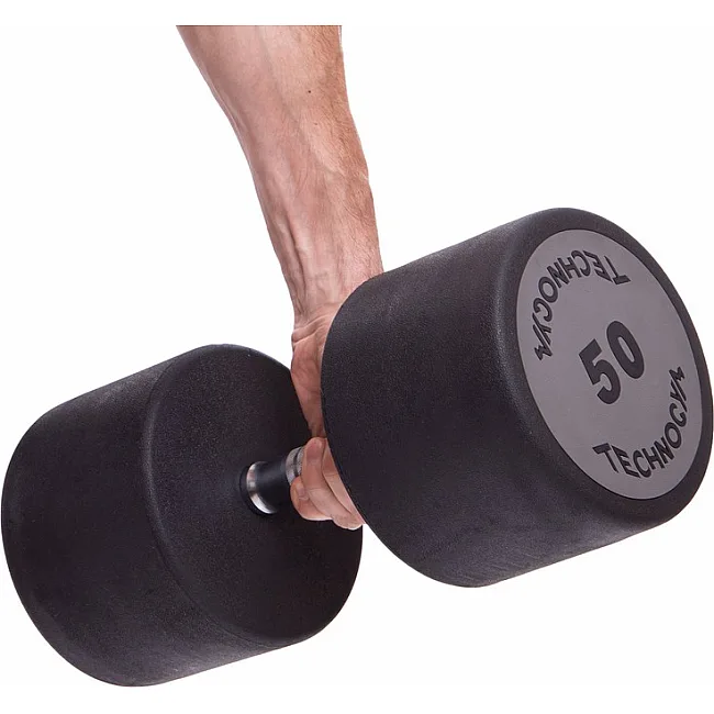 Гантель профессиональная
 с полиуретановым покрытием TECHNOGYM LN-1254-50 1шт 50кг