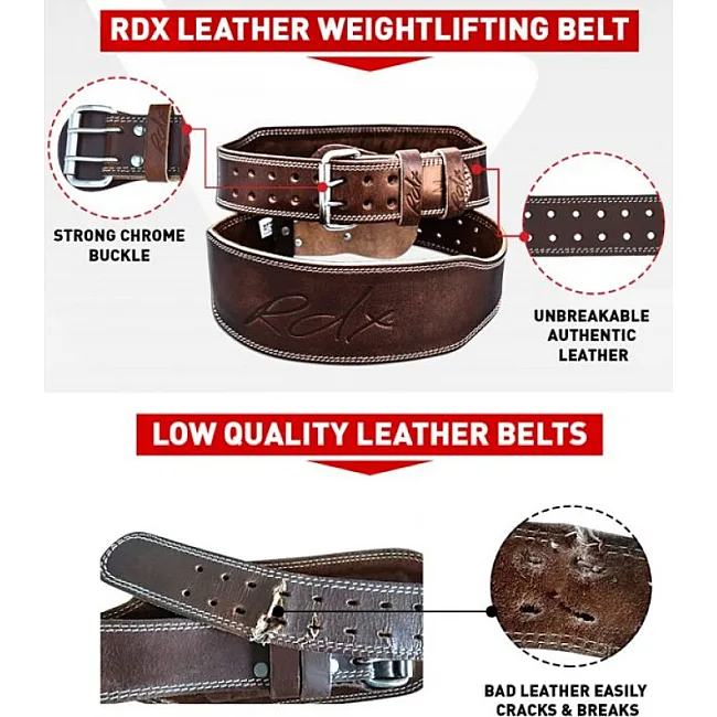 Атлетичний пояс RDX Brown M