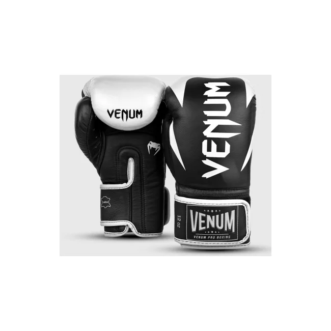 Рукавиці для боксу VENUM Hammer Pro Velcro Nappa Leather Black White