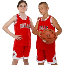 Детская баскетбольная форма NB-SPORT NBA BULLS BA-9968