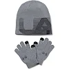 Детский зимний комплект Under Armour Beanie & Glove Combo Steel