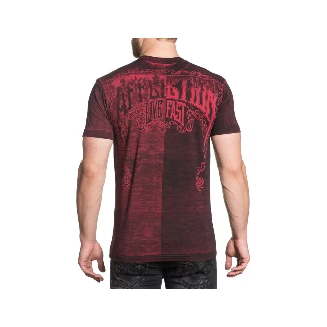 Двухсторонняя футболка AFFLICTION Free Tribe Rio Red