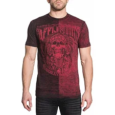 Двухсторонняя футболка AFFLICTION Free Tribe Rio Red