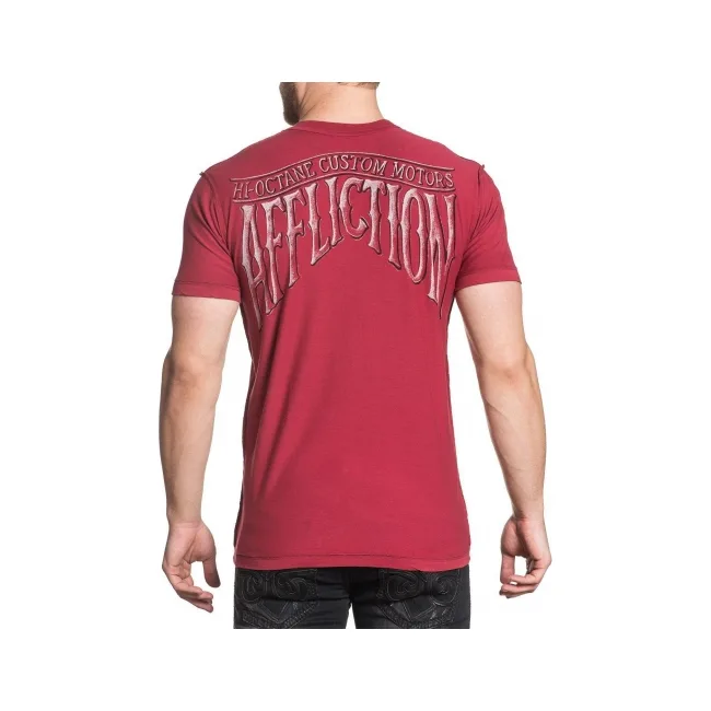 Двухсторонняя футболка AFFLICTION Free Tribe Rio Red