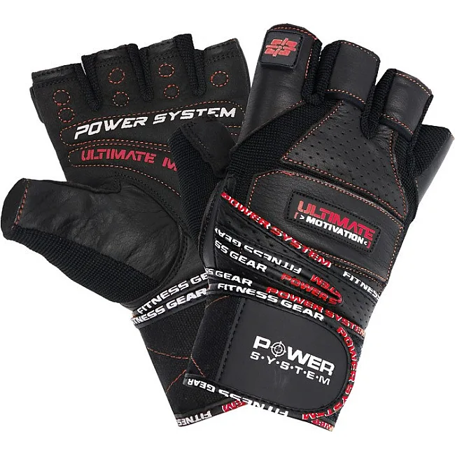 Фітнес рукавиці POWER SYSTEM PS-2810 Ultimate Motivation Black/Redine