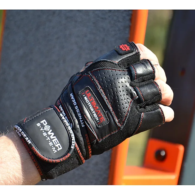 Фітнес рукавиці POWER SYSTEM PS-2810 Ultimate Motivation Black/Redine