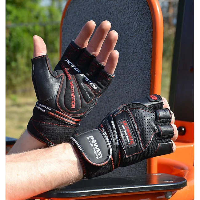 Фітнес рукавиці POWER SYSTEM PS-2810 Ultimate Motivation Black/Redine