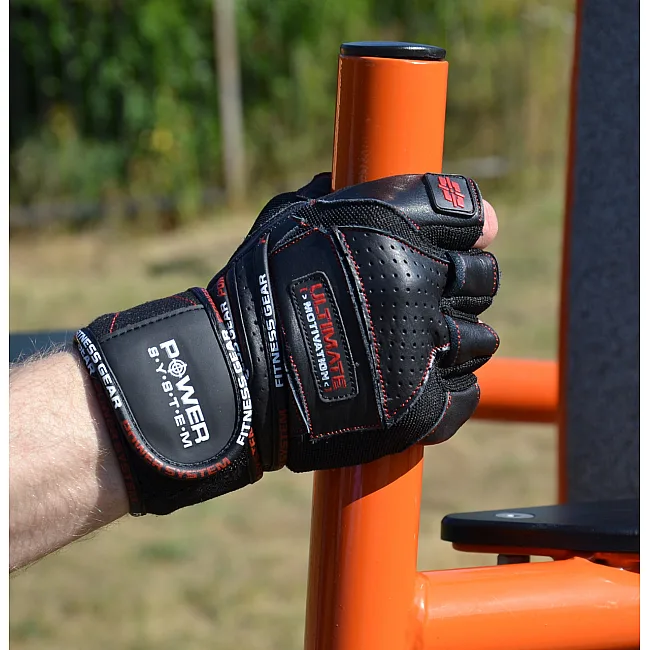 Фітнес рукавиці POWER SYSTEM PS-2810 Ultimate Motivation Black/Redine
