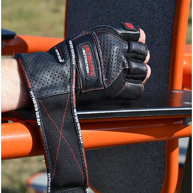 Фітнес рукавиці POWER SYSTEM PS-2810 Ultimate Motivation Black/Redine