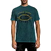 Футболка AFFLICTION Oil Change SS Tee Teal Black Lava Tint