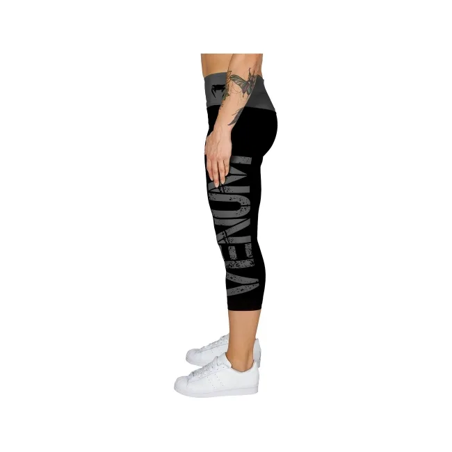 Женские капри Venum Power Leggings Crops Black Grey