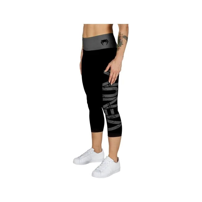 Женские капри Venum Power Leggings Crops Black Grey