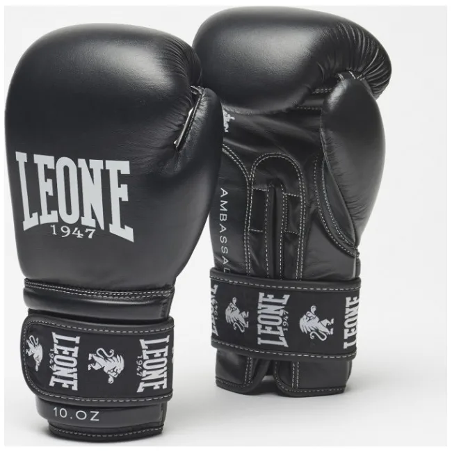 Рукавиці для боксу LEONE Ambassador Black