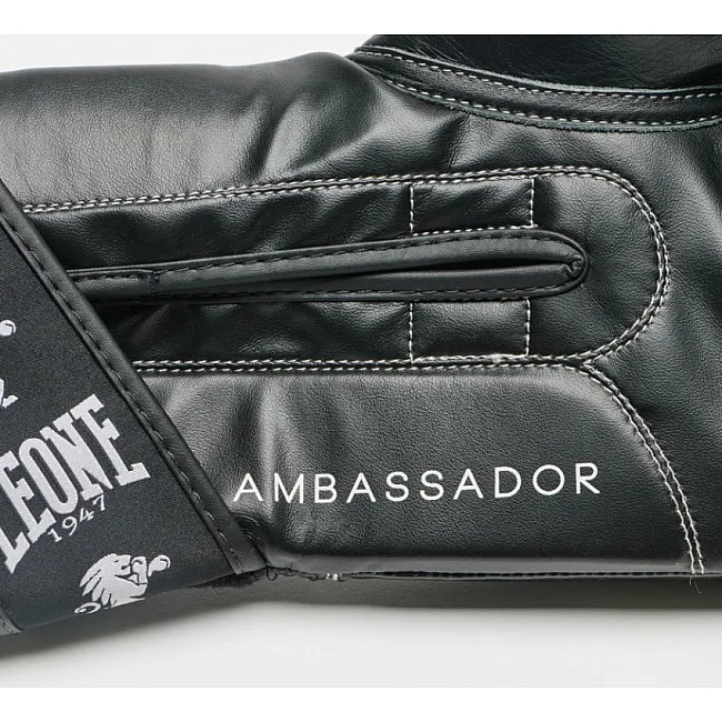 Рукавиці для боксу LEONE Ambassador Black
