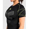 Рашгард жіночий VENUM Training Camp 4.0 Short Sleeve - Black/Neon Green