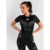 Рашгард женский VENUM Training Camp 4.0 Short Sleeve - Black/Neon Green