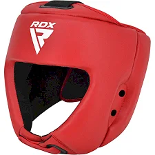 Шлем для бокса RDX с лицензией IBA Approved for Amateur Competition Red