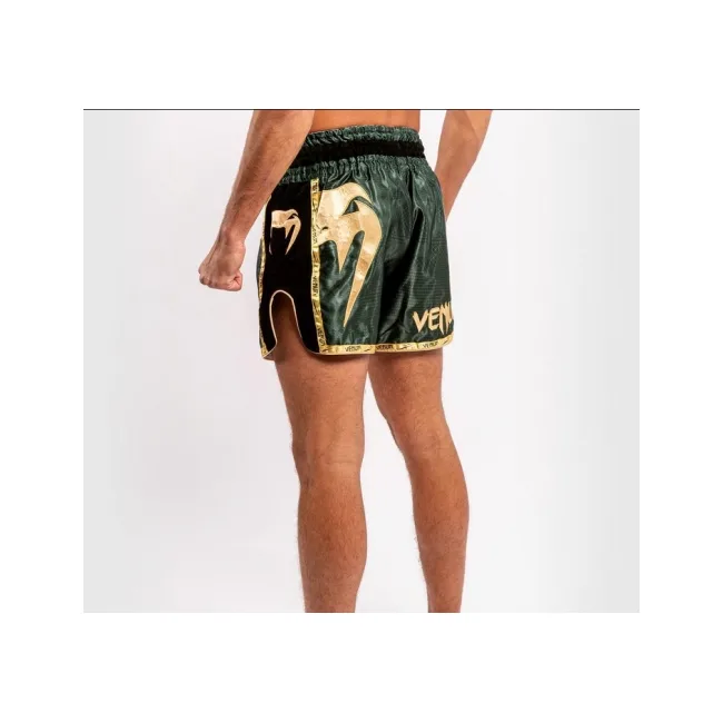 Шорти для тайського боксу VENUM Giant Camo Khaki Gold