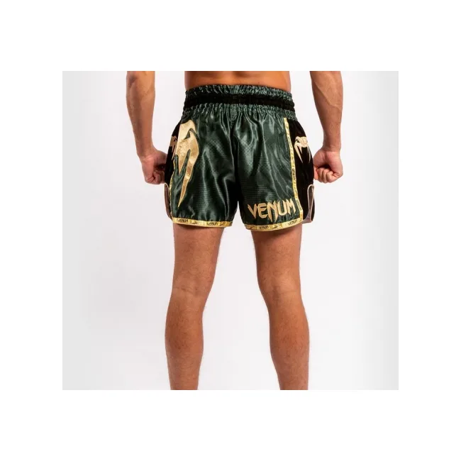 Шорти для тайського боксу VENUM Giant Camo Khaki Gold