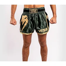 Шорти для тайського боксу VENUM Giant Camo Khaki Gold