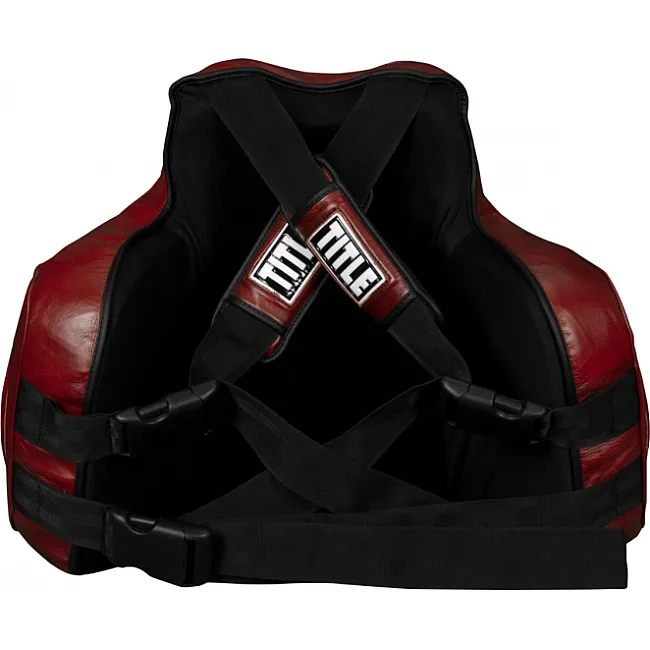 Защитный жилет TITLE Boxing Blood Red Leather