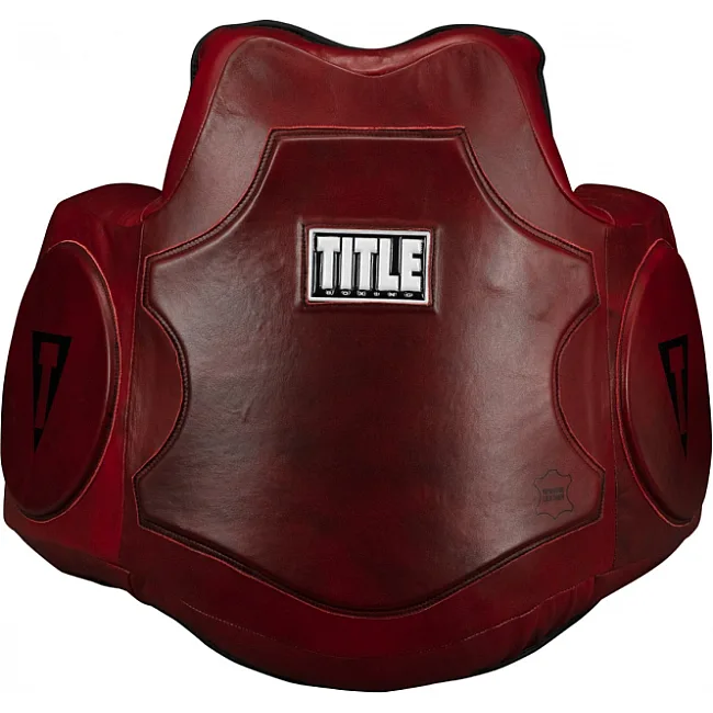 Защитный жилет TITLE Boxing Blood Red Leather