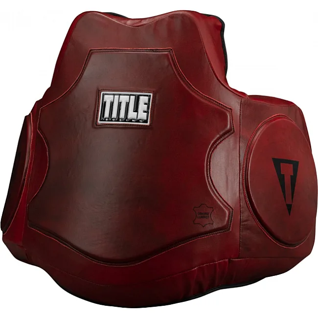 Защитный жилет TITLE Boxing Blood Red Leather