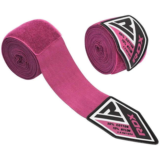Бинты для бокса RDX WX Professional Boxing Hand Wraps Pink (4.5м.)