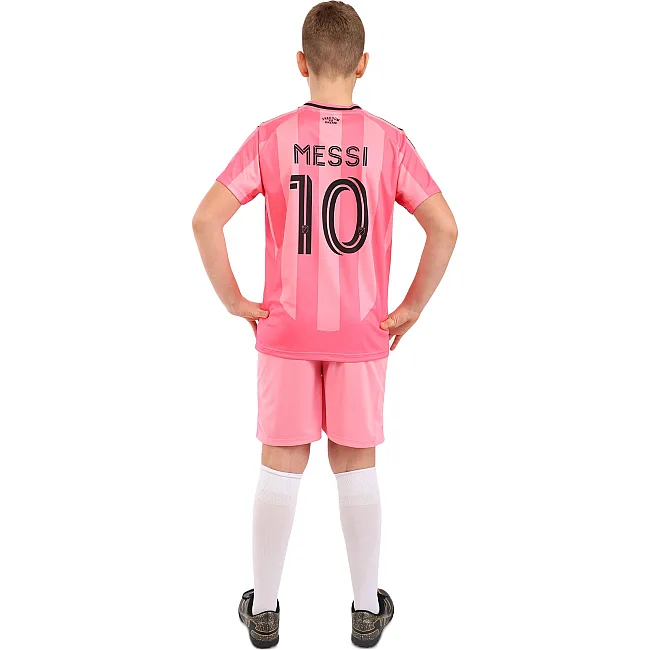 Футбольна форма дитяча із символікою клубу INTER MIAMI MESSI 10 домашня 2026 SP-SPORT CO-7358 (Рожевий)