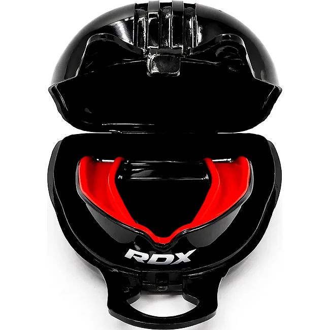 Капа RDX MOUTH GUNDER ARMOURRD ADULT черный, красный One Size