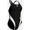 Купальник закритий для жінок Arena STRIPEFLO SWIMSUIT SWIM PRO BA чорний, білий (для жінок)