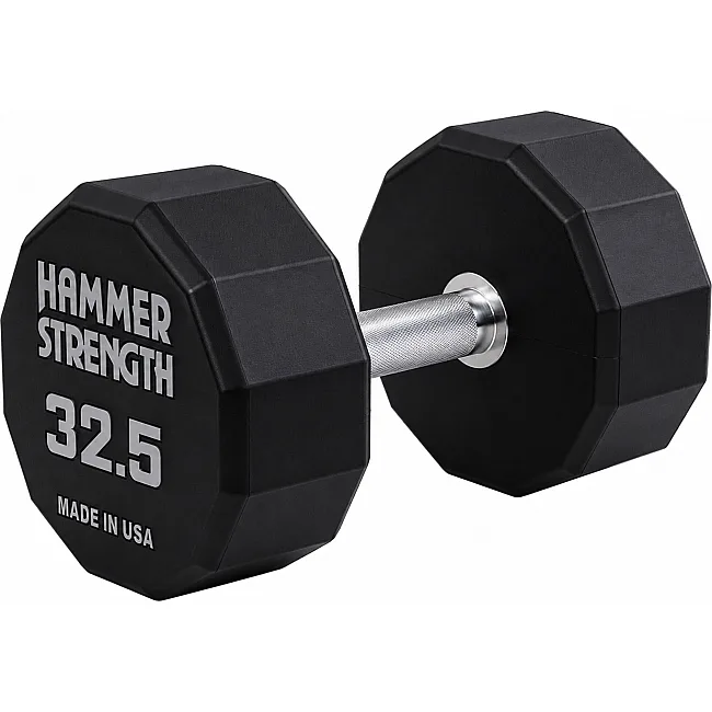 Гантель профессиональная с полиуретановым покрытием HAMMER STRENGHT TA-9215-32_5 (Черный)