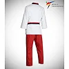 Добок для тхеквондо ADIDAS POOMSAE для девочек | бело-красный | adiTPYF02
