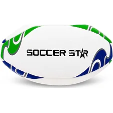 Регбийный мяч SOCCER STAR R-5357-5 (Белый-фиолетовый-салатовый)