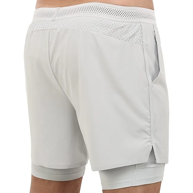 Спортивные шорты двойные 2 в 1 с тайтсами мужские JOMA ICONIC 104441-250 (Серый)