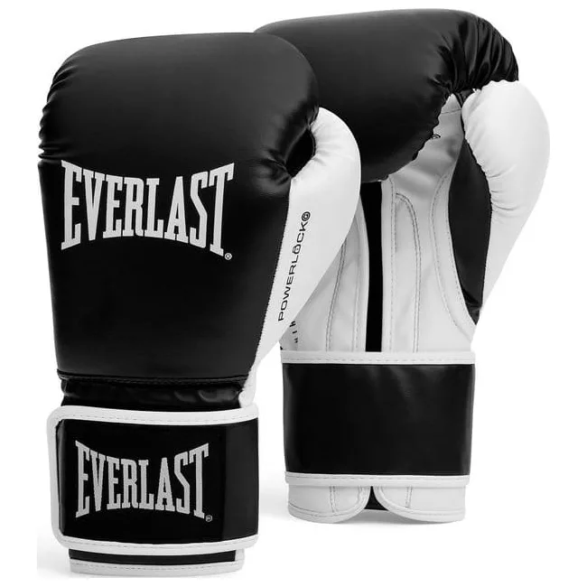 Боксерські рукавиці Everlast POWERLOCK OG TRAINING GLOVES чорний, білий