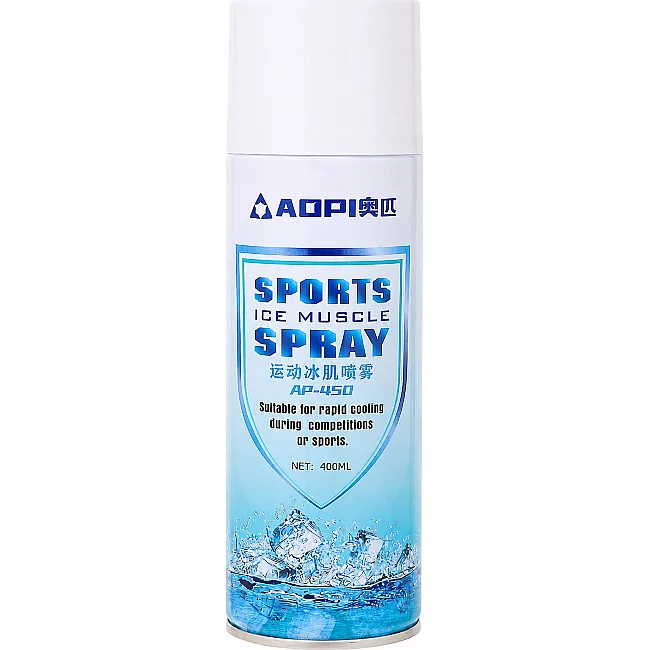Спортивная заморозка обезбаливающий охлаждающий спрей SPRAY ICE AOPI AP-450