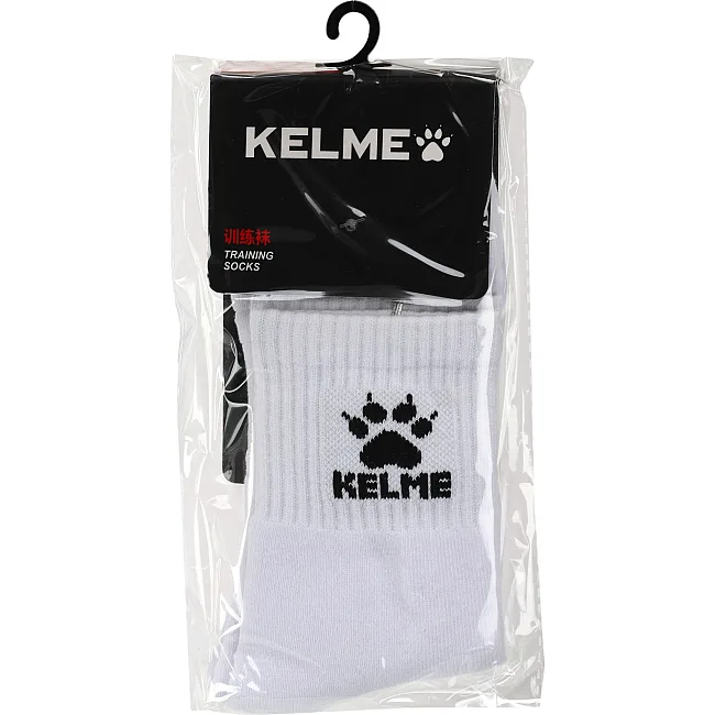 Спортивные носки унисекс высокие KELME CLASSIC K15Z907-9100 размер (Белый)
