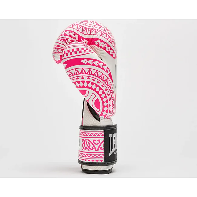 Боксерські рукавиці Leone GN329 HAKA White/Pink
