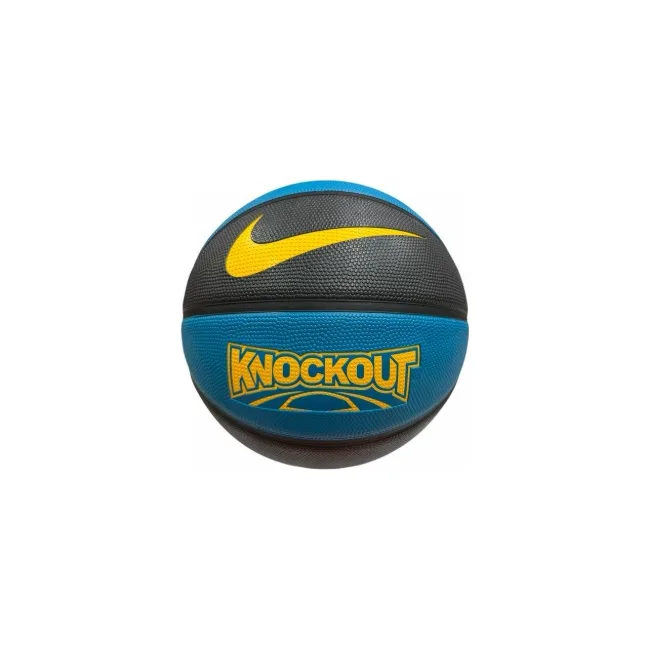 Баскетбольный мяч NIKE KNOCKOUT DEFLATED BLACK/GREEN ABYSS/BLACK/UNIVERSITY GOLD size 7