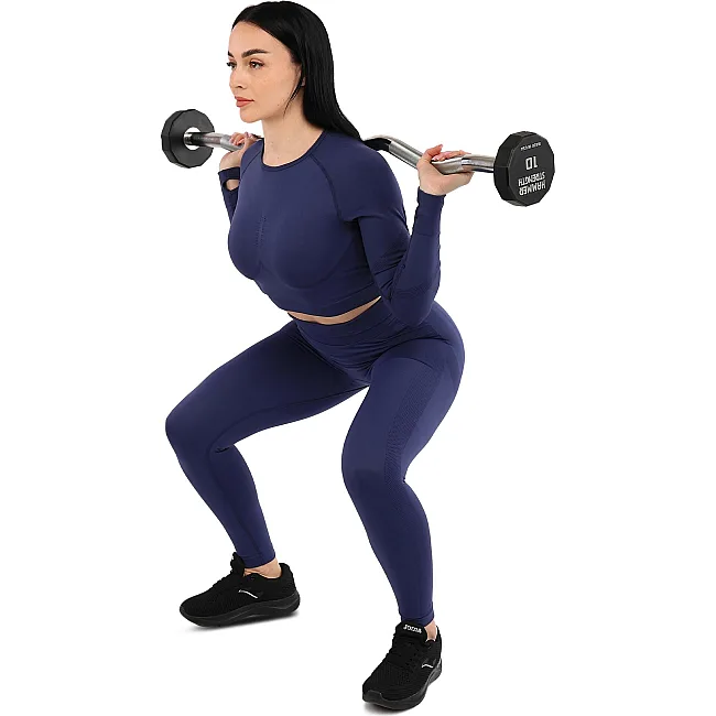 Штанга неразборная с фиксированным весом изогнутая PEV HAMMER STRENGHT TA-9978-10 (Черный)