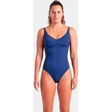 Купальник закрытый для женщин Arena SWIMSUIT VICTORIA U BACK SOLID темно-синий