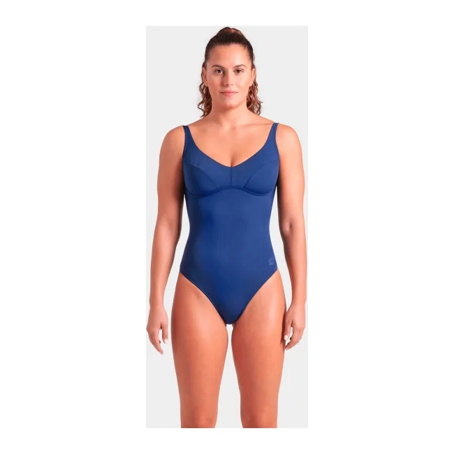 Купальник закрытый для женщин Arena SWIMSUIT VICTORIA U BACK SOLID темно-синий