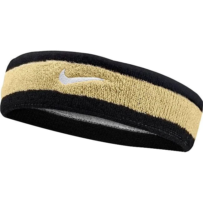 Повязка на голову Nike SWOOSH HEADBAND черный, коричневый OSFM